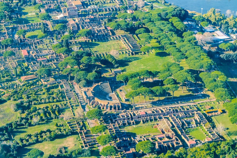 ostia antica vista